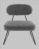 Кресло Stool Group Kate AV 336-F83gr-9005 темно-серый, букле фото 2