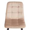 Стул Tetchair Chilly (mod. JSC-220) 21496 велюр/металл, beige (бежевый) HLR8/черный фото 7