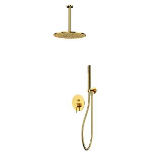 Душевая система WHITECROSS Y YSET12GL золотая, встраиваемая