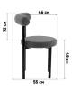 Стул Stool Group Флорео vd-floreo-fl-grey темно-серый, букле фото 10