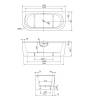 Акриловая ванна Cezares Slim WALL-180-80-60-W37-SET фото 4
