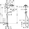 Душевая стойка Hansgrohe Crometta 160 1 Jet 27264400 с термостатом фото 7