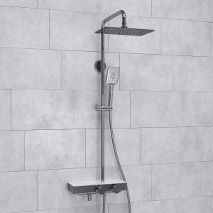 Душевой комплект Wasserkraft A113.069.126.CH Thermo с термостатическим смесителем, хром