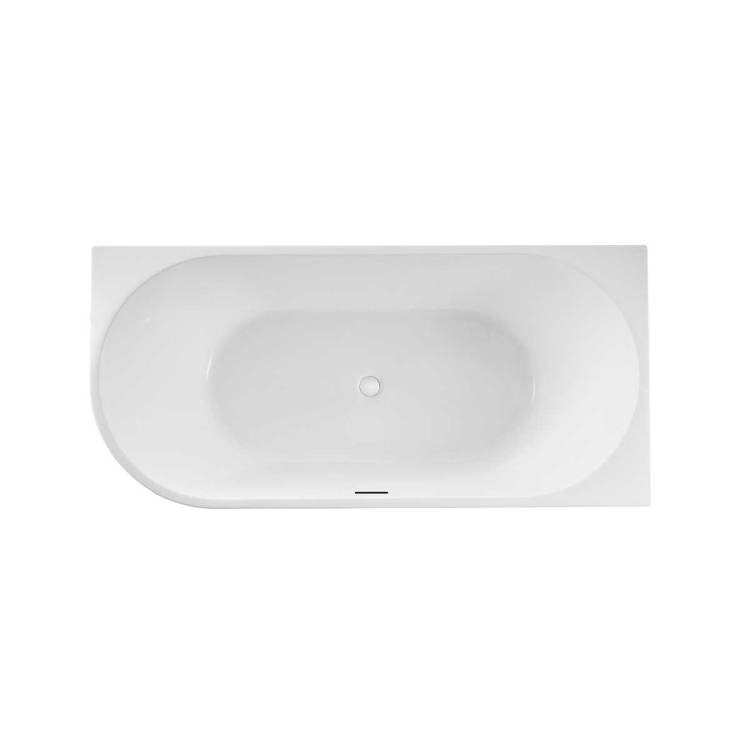 Акриловая ванна Vincea VBT-402-1600R 160x75, правая, щелевой перелив, белая