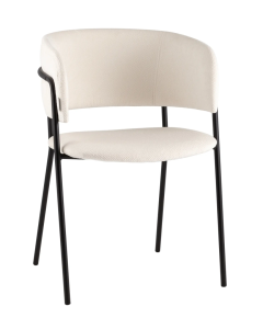 Кресло Stool Group Нэлли AV 486-L10-9005 буклированный велюр белый