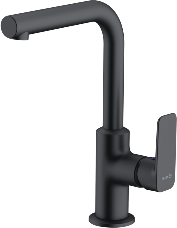 Смеситель для раковины Kludi Pure&Style 400243975 черный матовый