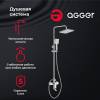 Душевая стойка Agger Brilliant A0394400 хром фото 4