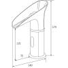 Электронный смеситель для раковины beWash Photocell BWAM0BS849 со смешиванием, хром, 220В/6В фото 2