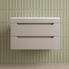 Тумба с раковиной Style Line Остин подвесная, крем, раковина белая, 55x80x45