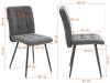 Стул Tetchair Medeo LT 25226 бежевый, черный, велюр фото 16
