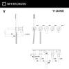Смеситель для ванны WHITECROSS Y Y1240NIB никель брашированный фото 3
