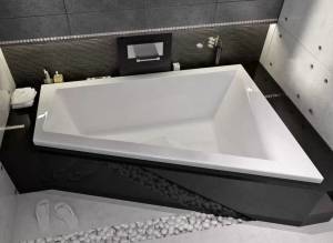 Акриловая ванна Vayer Tessa R Гл000026810 без каркаса, 160x100