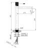 Смеситель для раковины AltroBagno Intento 010216 GrNe фото 2
