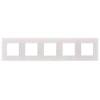 Рамка 5-постовая IEK Skandy SK-M52-G-K01 арктический белый фото 3