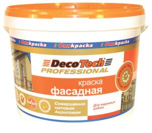 Краска DecoTech Фасадная 2.7 л