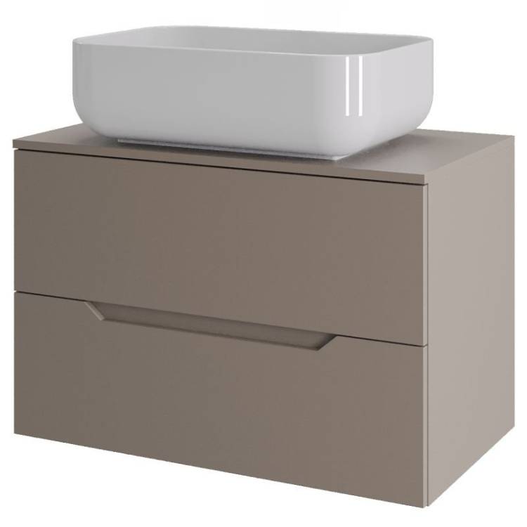 Тумба с раковиной Orange Line Li-70TuLMDF+B03-600W латте матовый, 70 см