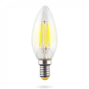 Лампа светодиодная филаментная Voltega Crystal E14 6W 4000K прозрачная VG10-C1E14cold6W-F 7020