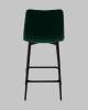 Стул полубарный Stool Group Одди Diamond AV 443PB-Cdf-9005(PP) темно-зеленый, велюр фото 5