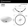 Раковина WHITECROSS Jade 0703.040040.200 белый матовый фото 4
