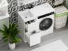 Тумба с раковиной Misty Ингрид УТ000026851 под стиральную машину, правая белая, 40 см фото 7