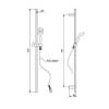 Душевой гарнитур Paini Bergamo BRCR121L7R хром фото 2