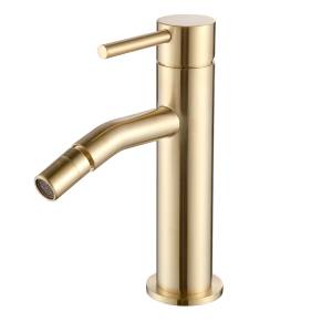 Смеситель для биде AQUAme Siena AQM6216BG шлифованное золото