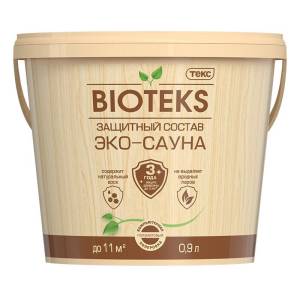 ТЕКС BIOTEKS ЭКО-САУНА защитный состав термостойкий, водорастворимый, полуматовый (2л)