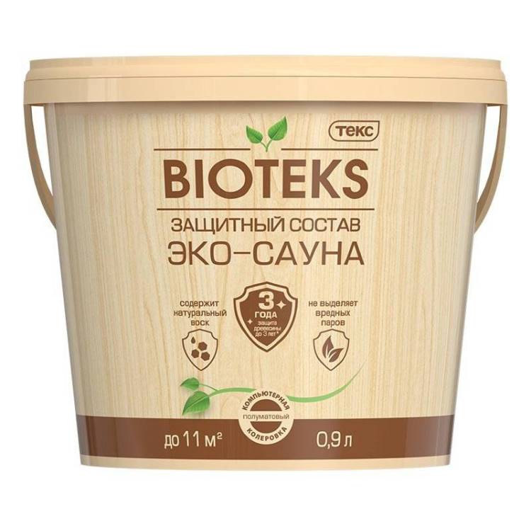 ТЕКС BIOTEKS ЭКО-САУНА защитный состав термостойкий, водорастворимый, полуматовый (2л)