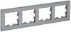 Рамка 4-постовая IEK Brite BR-M42-G-K03 серый
