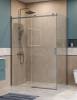 Душевой уголок BelBagno SOFT_CLOSE-2-AH-1-150/80-C-GM профиль оружейная сталь, стекло прозрачное, 150x80x200 фото 2