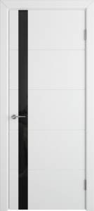 Межкомнатная дверь Владимирская Фабрика Дверей Trivia Polar стекло Black Gloss 900x2000