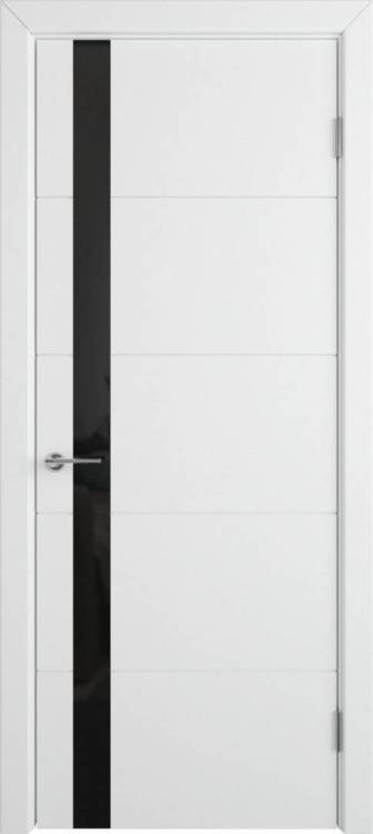 Межкомнатная дверь Владимирская Фабрика Дверей Trivia Polar стекло Black Gloss 900x2000