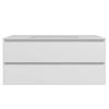 Тумба с раковиной Vincea Luka Soft-Touch (Люка Софт-Тач) 100 матовый белый, раковина VCB-13100W, белая