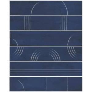 Панно Kerama Marazzi Мажорель KMP3STA007RN6X Синий Темный Глянцевый 28.5x36