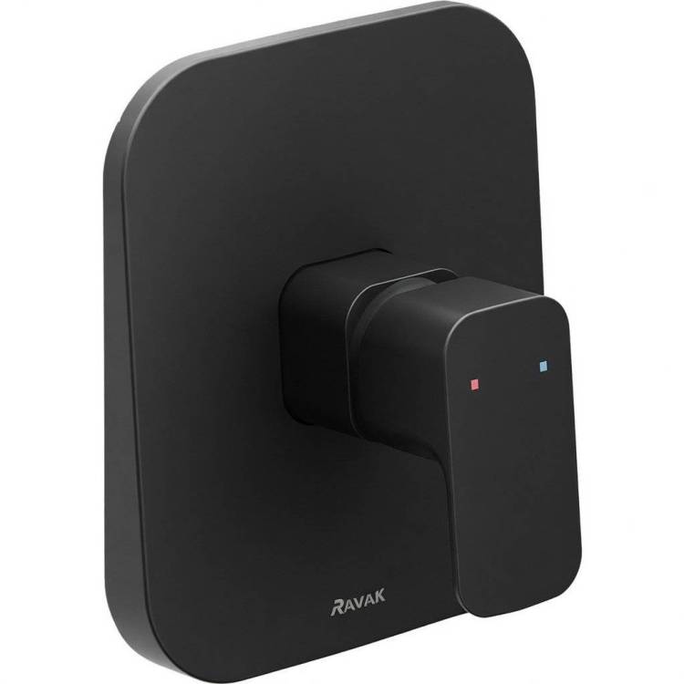 Смеситель для душа Ravak 10° X070157 Free с внутренней частью, черный матовый