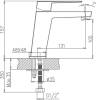 Смеситель для раковины Haiba HB10191 керамический картридж 35 мм фото 3