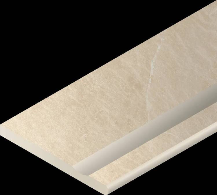 Ступень Italon Материя X2 620090001199 Магнезио с выемкой закруглённый правый 30x120