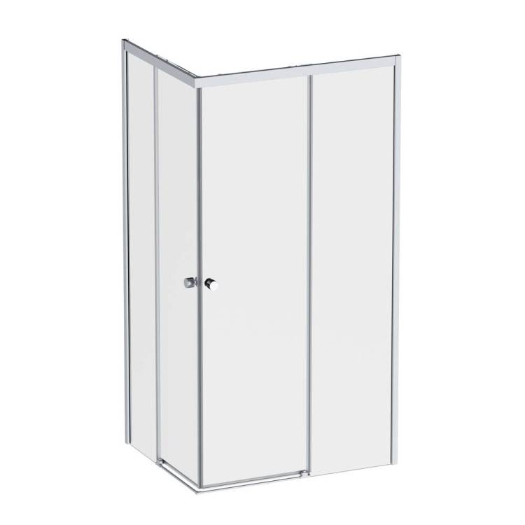 Душевой уголок AM.PM X-Joy W94G-403-10080-MТ Square Slide 100х80, матовый хром, прозрачное