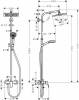 Душевая стойка Hansgrohe Crometta E 240 1jet Showerpipe 27284000 фото 2