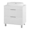 Тумба с раковиной Brevita Enfida - 70 Белый матовый 65x71x50