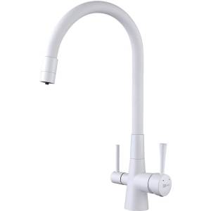 Смеситель для кухни Lemark Comfort LM3075W с гибким изливом