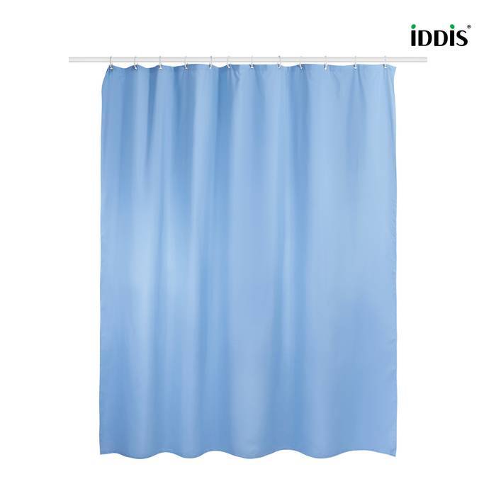 Штора для ванной Iddis Basic B70P218i11 полиэстер, 180x200, голубой