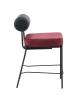 Набор из 2 полубарных стульев Stool Group Ponpoun Totoro Barstool OTE-SH 460+241 X2 темно-серый бордо фото 4