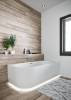 Акриловая ванна Riho Bathtubs B088003005 Desire corner links белый glossy Sparkle System 184x84x60 фото 2