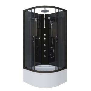 Душевая кабина Niagara Classic NG-6508-14BKTG (900x900x2100-2400) с высоким поддоном (40см)