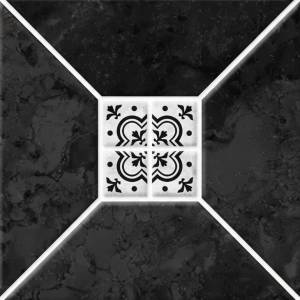 Керамическая плитка Керамин Риальто 1Т Тип 2 Черный Микс 20x20