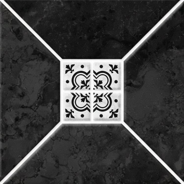 Керамическая плитка Керамин Риальто 1Т Тип 2 Черный Микс 20x20