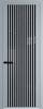 Межкомнатная дверь Profil Doors 3 AGP цвет профиля Серебро, стекло безопасное 6 мм черный триплекс 600x2000