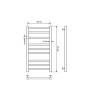 Полотенцесушитель водяной Comfysan Pioli-K 014278 W-8 80/40 белый матовый фото 3