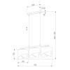 Подвесная люстра TK Lighting 4824 Grant Black фото 2